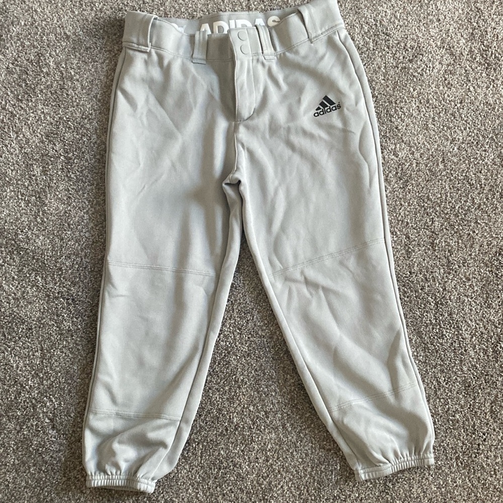 Gray Adidas Softball Pants